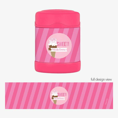 Sweet & Yummy Pink Thermos Food Jar