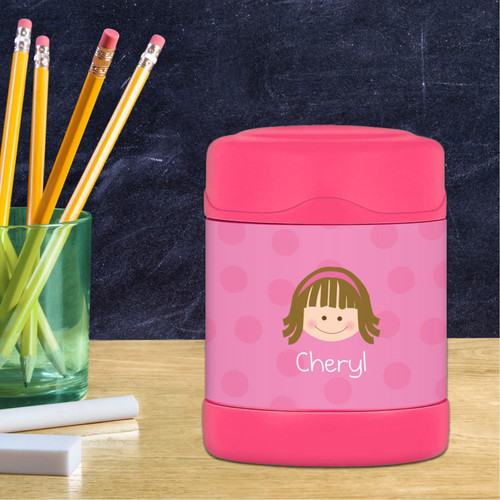 Just Like Me Girl Pink Kids Thermos Food Jar