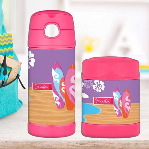 Surfing the Waves Thermos Food Jar