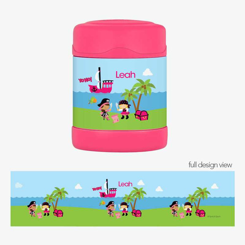 Yo Ho Pirate Girl Thermos Food Jar