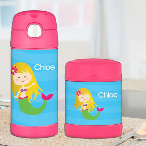 Cute Mermaid Thermos Food Jar