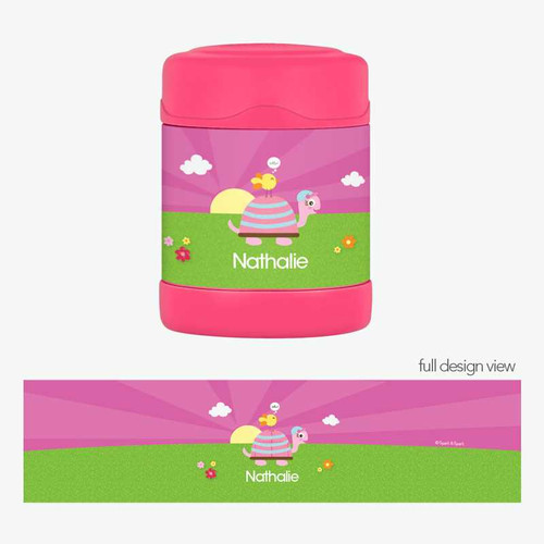 Turtle and Happy Bird Thermos Food Jar