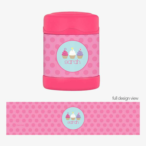 Three Sweet Cupcakes Thermos Food Jar