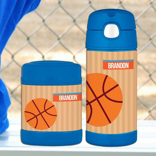 Basketball Fan Boy Thermos Food Jar