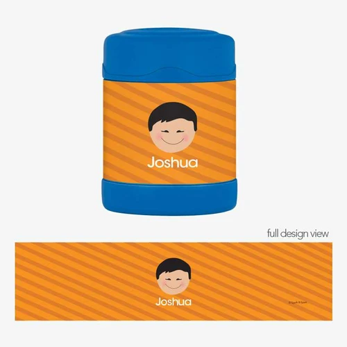 Just like Me Boy Orange Thermos Food Jar
