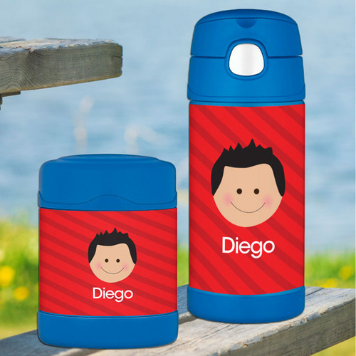 Just like Me Boy Red Thermos Food Jar