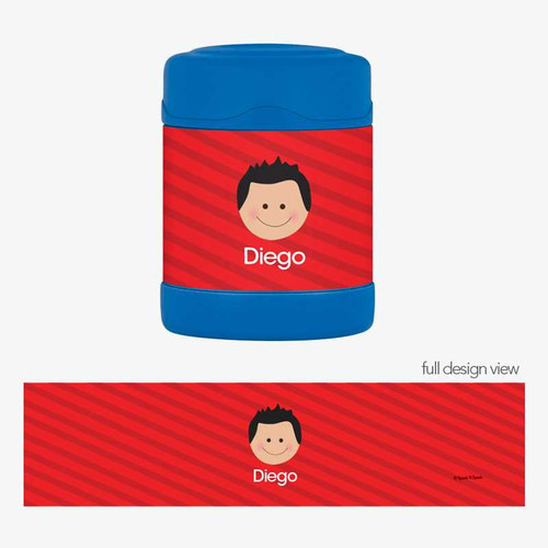 Just like Me Boy Red Thermos Food Jar