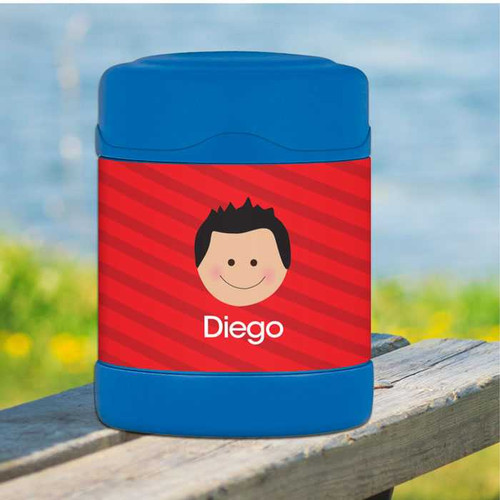 red just like me personalized thermos food jar for kids