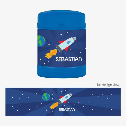 Rocket on the Sky Thermos Food Jar