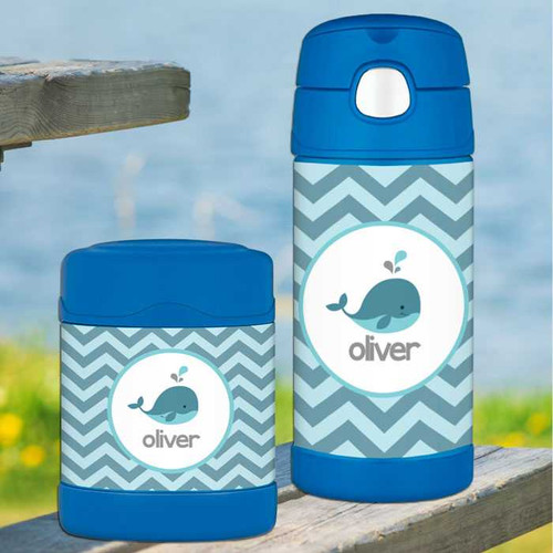 Sweet Little Blue Whale Thermos Food Jar