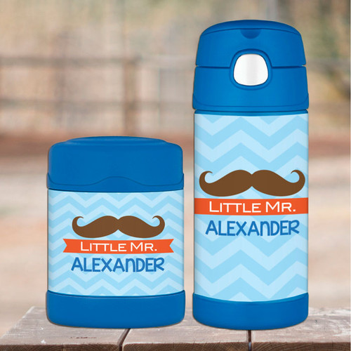 Little Mr. Mustache Thermos Food Jar