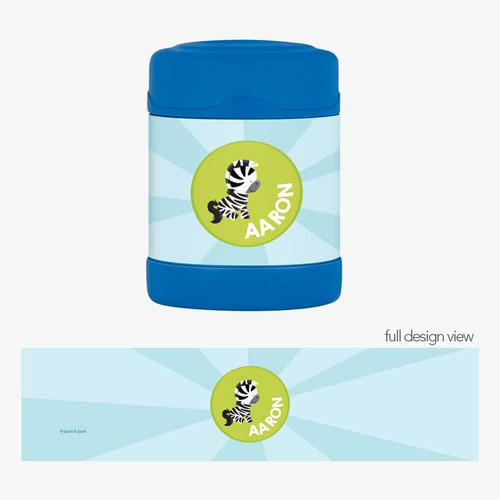 Cute Baby Zebra Thermos Food Jar
