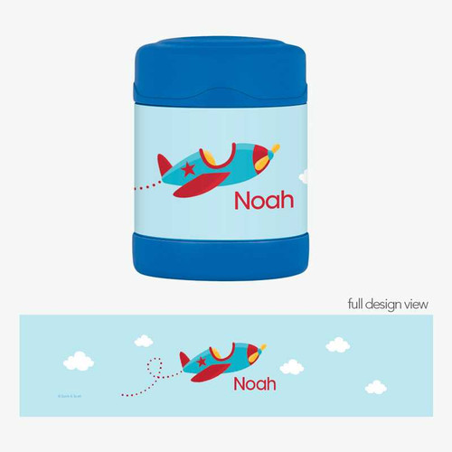 Fly Little Plane Thermos Food Jar