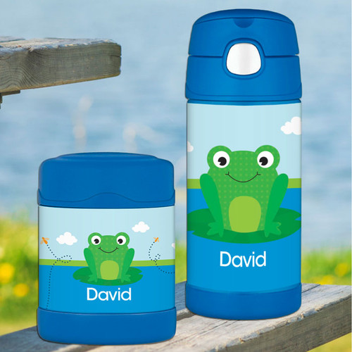 Cute Smiley Frog Thermos Food Jar