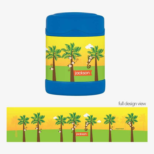 Monkeys in the Jungle Thermos Food Jar