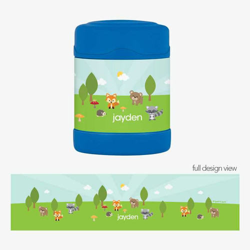 Cute Animals in the Forest Thermos Food Jar
