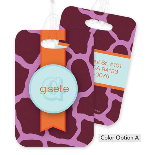 Cute Pink Rocks Bag Tag
