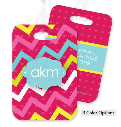 Simply Mix Chevrons Bag Tag