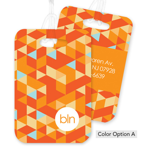 Dynamic Blue Ways Bag Tag
