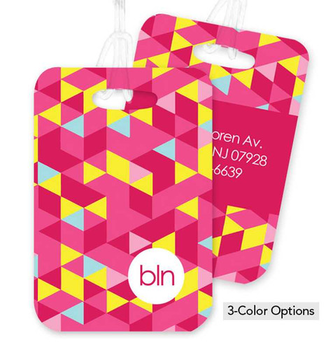 Dynamic Blue Ways Bag Tag
