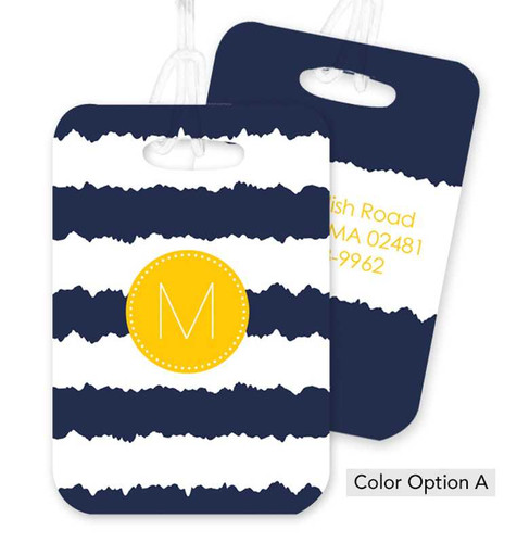 Red and Blue Signals Bag Tag