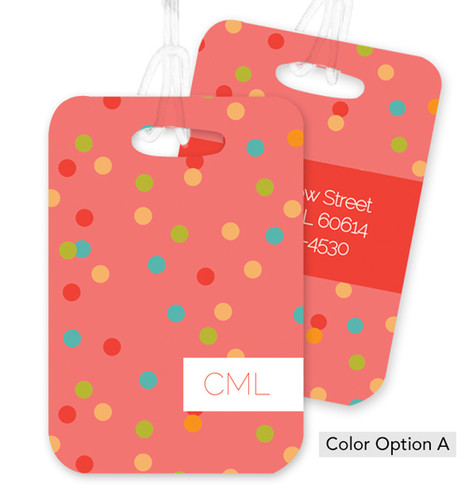 Colorful Dots Bag Tag