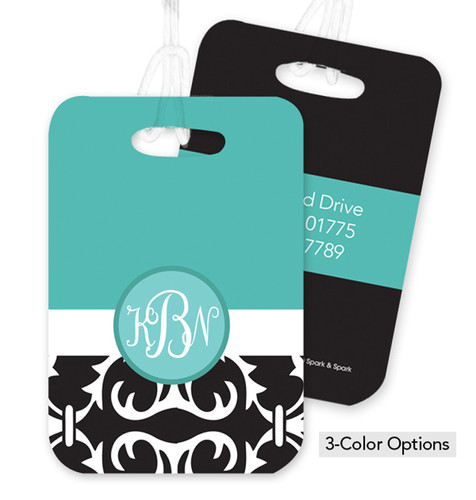 Pink Victorian Bold Style Bag Tag