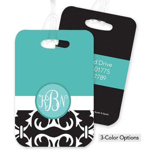 Pink Victorian Bold Style Bag Tag