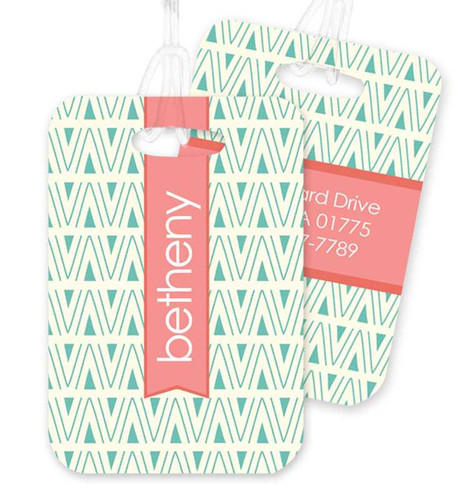 Triangle Maze Bag Tag
