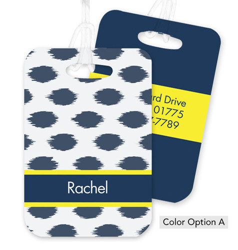 A Touch of Ikat Bag Tag