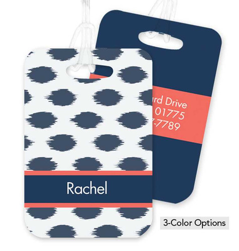 A Touch of Ikat Bag Tag