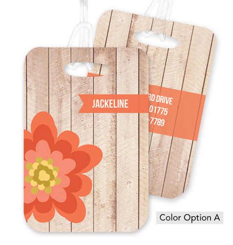Rustic Flower Bag Tag