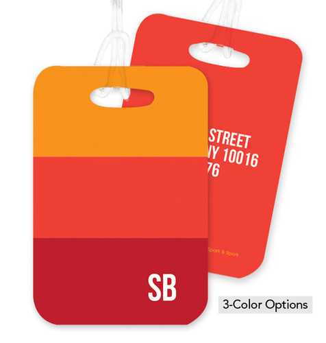 Blue Shades of Color Bag Tag