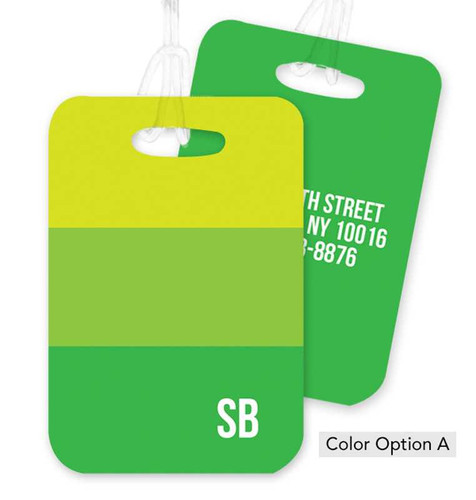 Blue Shades of Color Bag Tag