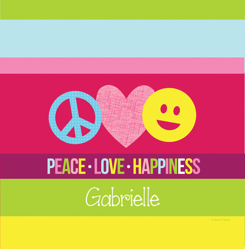 Peace & Love Signs Shower Curtain