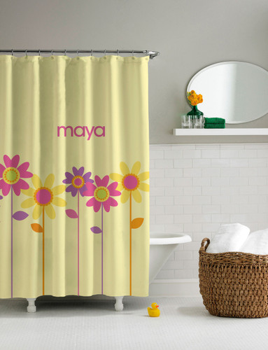 Three Spring Blooms Shower Curtain