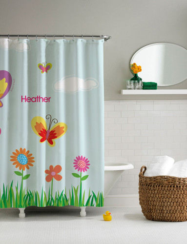 A Butterfly Field Shower Curtain