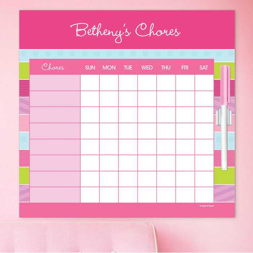 Sweet Lines Chore List For Kids