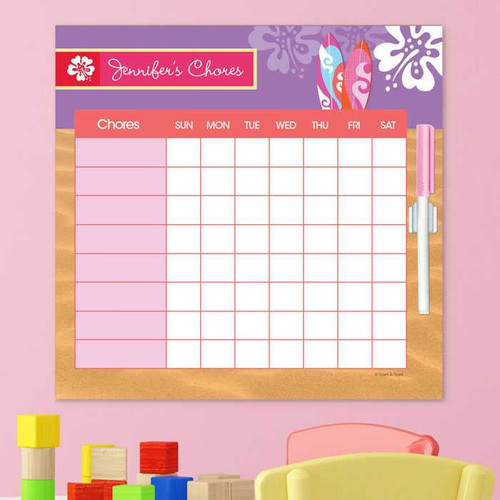 Surfing The Waves Kids Chore Charts