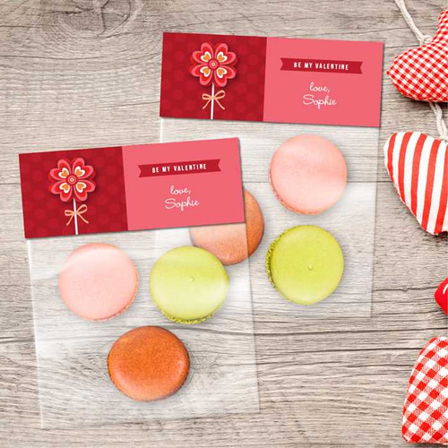 Sweet Valentine Flower Treat Bags