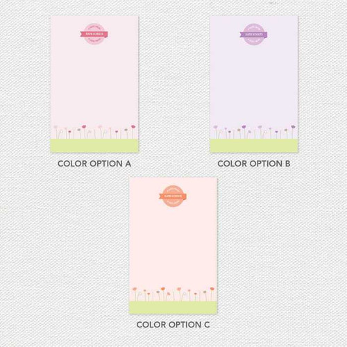 Sweet Field Circle Custom Notepad