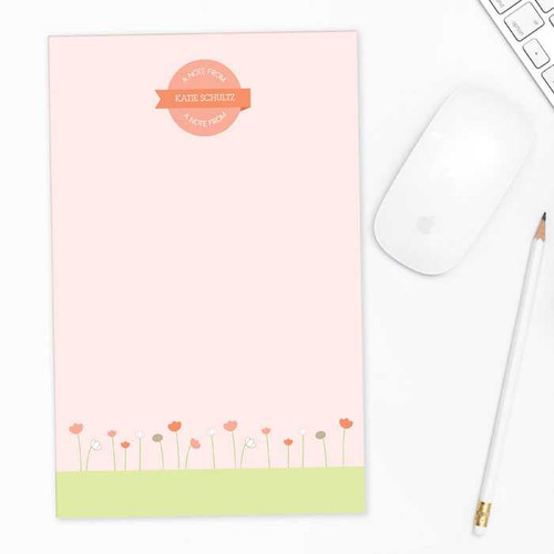 Sweet Field Circle Custom Notepad