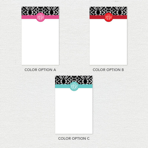 Victorian Initials Custom Notepad