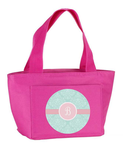 Pretty Blue Damask Kids Lunch Tote