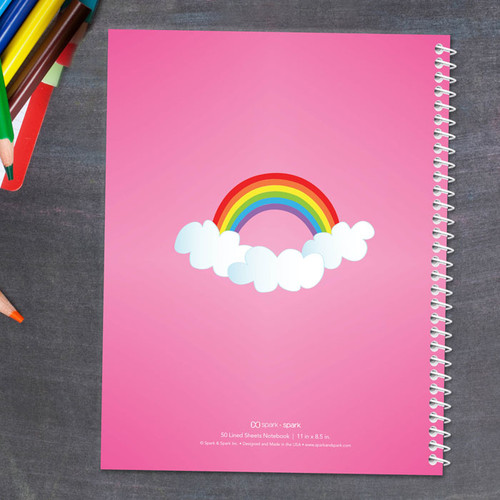 Dreamy Rainbow Kids Notebook