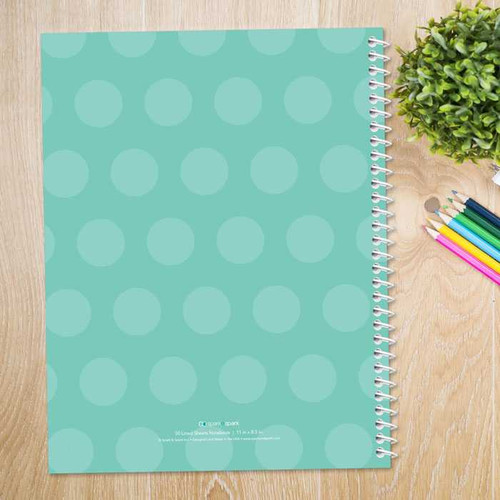 Just Like Me Girl Aqua Kids Notebook