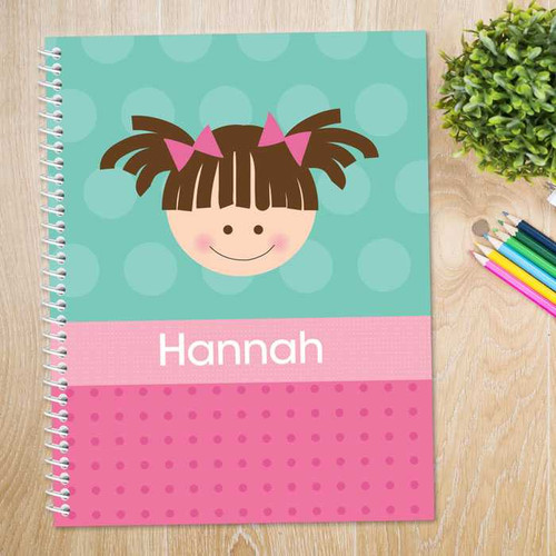 Just Like Me-Girl-Aqua Kids Notebook