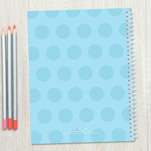 Just Like Me Girl Light Blue Kids Notebook
