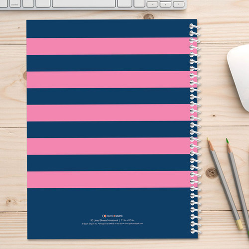 Let's Sail Pink Kids Notebook