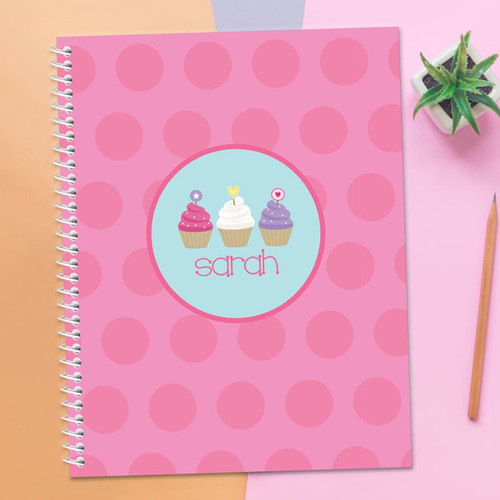 Three Sweet Cupcakes Notebook